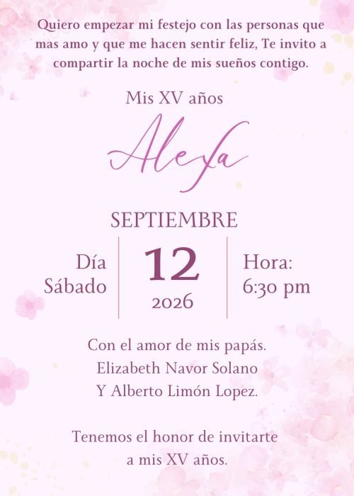 alexa invitacion datos